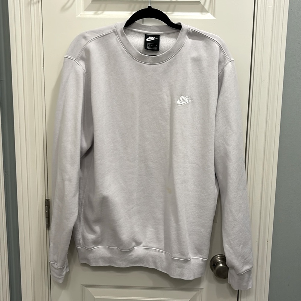 Silver Gray Nike Crewneck